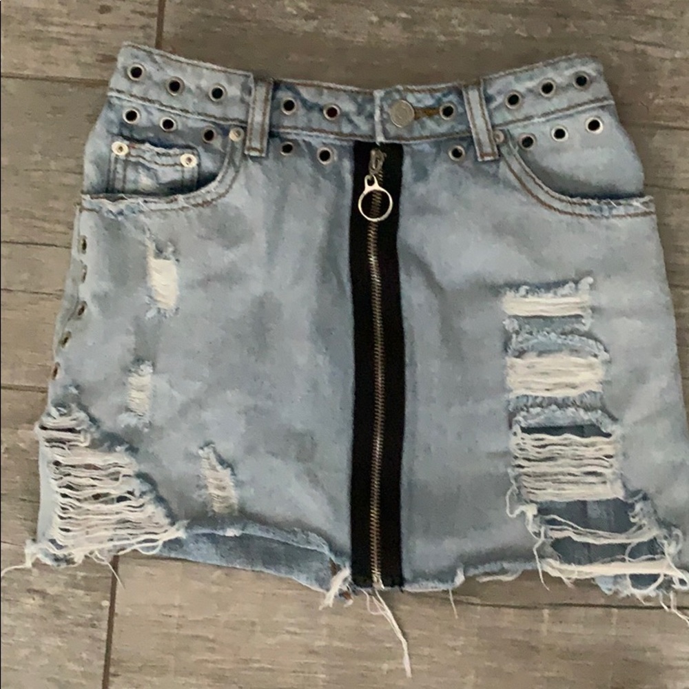 Jean skirt
